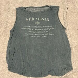 Blue grey tank top large only worn twice